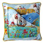 Pirates & Dolfin<br>Peek-A-Boo Pillow - Large